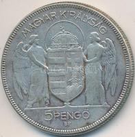 1930. 5P Ag "Horthy-jobbra" T:3
Adamo P8