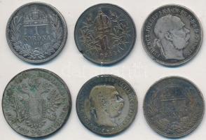 Vegyes ezüstpénz tétel 6db többféle érmével T:vegyes