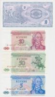 Transznisztria/Macedónia/Szlovénia 8db klf modern bankjegy T:I Transnistria/Macedonia/Slovenia 8pcs of different banknotes C:UNC