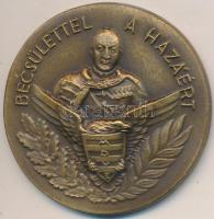 1943. "Vitéz Gömbös Gyula Emlékérem / Becsülettel a Haázáért MOVE" Br díjérem (40mm) szalag nélkül szign.: Ludvig Bp. T:1