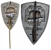 1914-1918. "Országos Frontharcos Szövetség" jelvénye és miniatűr jelvénye Szign: Berán N. ...