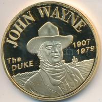 DN. "John Wayne 1907-1979 - A herceg" aranyozott emlékérem (39mm) T:PP ND "John Wayne 1907-1979 - The Duke" gold plated comemmorative medallion (39mm) C:PP