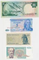 7db klf modern bankjegy vegyesen T:I 7pcs of different mixed modern banknotes C:Unc