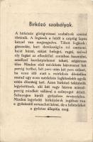 Szatmári Béla, atléta és birkózó (lap hátoldalán 'Birkózó szabályok' / athlete and wrestle...