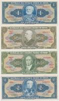 Brazília 1954-1958. 1C + 2C + 1964. 5C + 1966. 10C T:I,I-,III Brazil 1954-1958. 1 Cruzeiro + 2 Cruzeiros + 1964. 5 Cruzeiros + 1966. 10 Cruzeiros C:UNC,AU,F