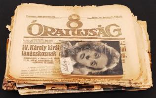 cca 1910-1946 Történelmi újság és nyomtatvány tétel jeles eseményekről tudósító lapszámokkal vegyes ...