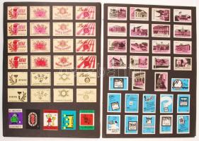 kb 2600 darabos gyönyörű magyar gyufacímke gyűjtemény alkalmi sorozatokkal, szépen rendezve kiállítá...