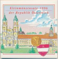 Ausztria 1996. 10Gr-20Sch "Anton Bruckner" 6db-os forgalmi sor eredeti dísztokban T:BU Austria 1996. 10 Groschen, 50 Groschen, 1 Schilling, 10 Schilling, 20 Schilling "Anton Bruckner" collector set in original case C:BU