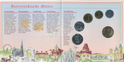 Ausztria 1996. 10Gr-20Sch "Anton Bruckner" 6db-os forgalmi sor eredeti dísztokban T:BU
Aus...