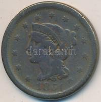 Amerikai Egyesült Államok 1851. 1c Cu T:2-
USA 1851. 1 Cent Cu C:VF
Krause KM# 67
