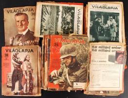 cca 1920-1940 Egy zacskónyi, kb 80 db Tolnai Világlapja