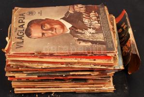 cca 1920-1940 Egy zacskónyi, kb 80 db Tolnai Világlapja