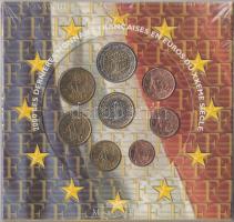 Franciaország 2000. 1C-2 8klf darabból álló forgalmi szett eredeti bontatlan csomagolásban T:1 France 2000. 1 Cent - 2 Euro coin set with 8pcs of various coins in original case C:UNC