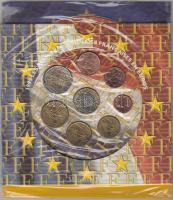 Franciaország 1999. 1C-2 8klf darabból álló forgalmi szett eredeti csomagolásban T:1 France 1999. 1 Cent - 2 Euro coin set with 8pcs of various coins in original case C:UNC