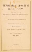 1907 A Természettudományi közlöny komplett évfolyama különkiadásokkal, jó állapotban