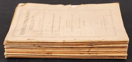 1907 A Természettudományi közlöny komplett évfolyama különkiadásokkal, jó állapotban