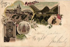 Mariazell, church; Ottmar Zieher, litho