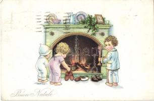 Italian art postcard 'Buon Natale' Christmas s: Bertiglia