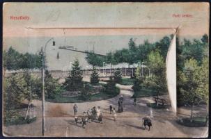 Keszthely, Parti sétány, kiadják a Gál testvérek; leporellocard