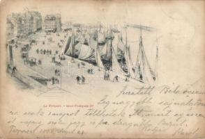 1899 Le Tréport, Quai Francois I. / port