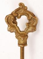 Díszes bronz koppantó, h: 20 cm