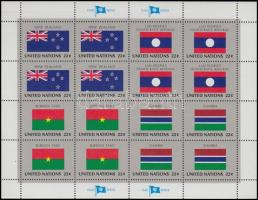 ENSZ Államok zászlói (VII) kisív sor, Flags of UNO states (VII) minisheet set