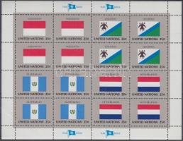 ENSZ Államok zászlói (X) kisív sor, Flags of UNO states (X) minisheet set
