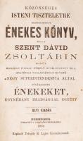Közönséges isteni tiszteletre rendelt énekes-könyv.... Debreczen., 1869 Telegdy. Rézveretes, hiányos díszítésekkel, belül foltos,