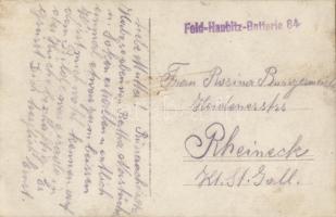 WWI Grenzdienst, Feld-Haubitz-Batterie 84, photo