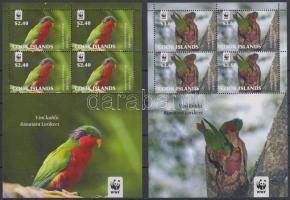 WWF: Papagájok kisívsor, WWF: Parrots minisheet set