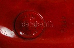 Zsolnay Orfeusz és Euridiké, ökörvérmázas, sérült, jelzett, formaszám: 8819, m:28 cm