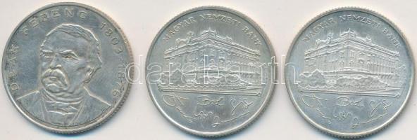 1993. 200Ft Ag "MNB" (2x) + 1994. 200Ft Ag "Deák" T:2