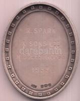 Nagy Britannia / Middlesbrough 1933. "Pék-Cukrász Kiállítás" ovális Ag emlékérem hátoldalo...