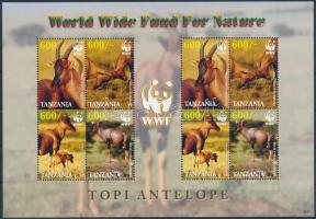 WWF: Antilops minisheet, WWF: Antilopok kisív