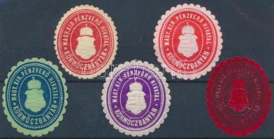 Magyar Kir. Pénzverő Hivatal Körmöczbányán 5 klf pecsétbélyeg