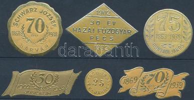 6 klf arany színű levélzáró