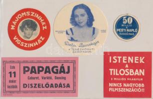 5 klf színház és mozi levélzáró