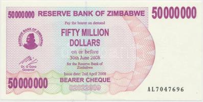 Zimbabwe 2008. 50.000.000$ T:I
Zimbabwe 2008. 50.000.000 Dollars C:UNC