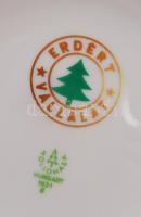 Hollóházi porcelán márványmintás váza, hibátlan, jelzett, m: 31 cm