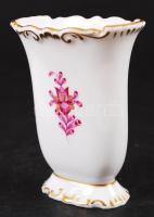 Herendi Apponyi mintás porcelán mini váza, hibátlan, jelzett, m: 9 cm