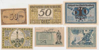 Német Birodalom / Weimari Köztársaság 1917-1921. 50pf (11xklf) T:vegyes (sok I)
Germany / Weimar Rep...