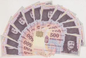 2006. 500Ft (12x) T:I,I- hajtatlanok