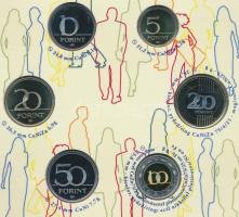 2011. 5Ft-200Ft "Az önkéntesség európai éve 2011" 6klf névértékből álló forgalmi éremszett T:PP