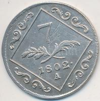 Ausztria 1802A 7Kr Ag "I. Ferenc" T:2 karcos Austria 1802A 7 Kreuzer Ag "Franz I" C:XF scratched
