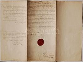 1869 Nagyalakú kanonoki kinevezés Bémer Pál részére Ferencz József saját kezű aláírásával és a nagyv...