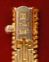 Tűzaranyozott ezüst (Ag) karkötő, jelzett, h: 19 cm, br: 16,1 g /
Silver bracelet, 16,1 g