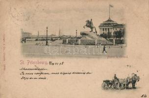 1898 Saint Petersburg, Pierre le Grand / statue