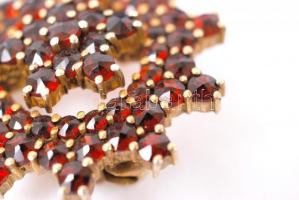 Tűzaranyozott ezüst (Ag) kitüző kövekkel díszítve, jelzett, 5,3 g /
Silver brooch, 10,5 g