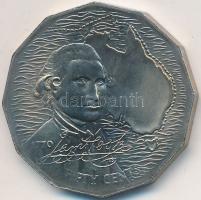 Ausztrália 1970. 50c "Cook ausztráliai útja" T:1 eredeti dísz plasztiktokban! Australia 1970. 50 Cents "Capt.James Cook-Botany Bay" C:1 in original plastic case
