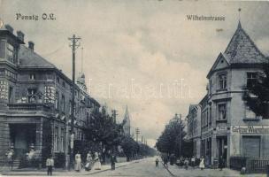 Piensk, Penzig; Wilhelmstrasse, Hotel Krone, Görlitzer Waarenhaus / street, hotel